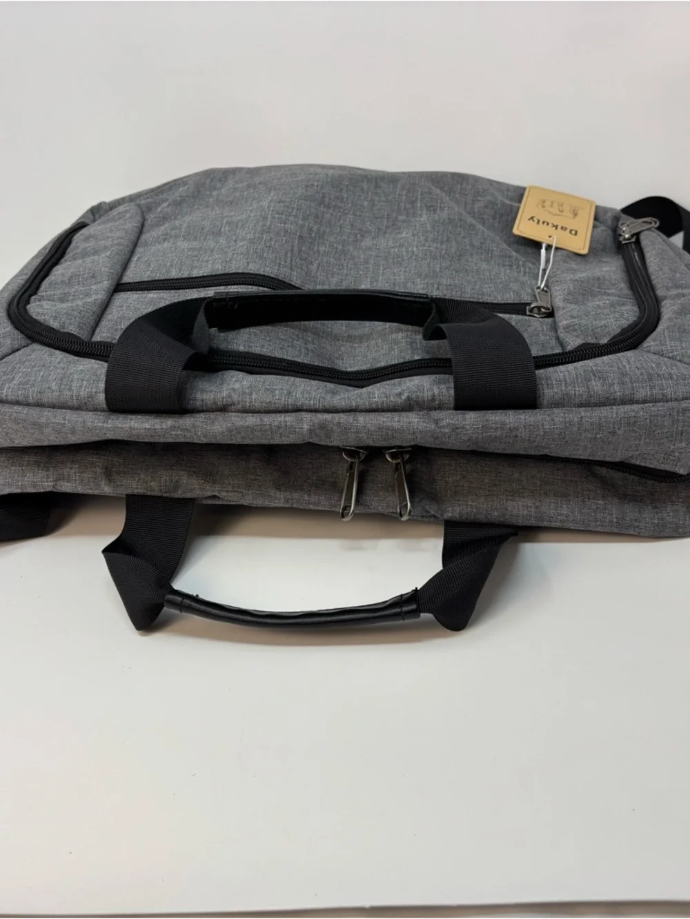 Gray Laptop Messenger Bag for Men